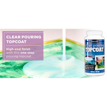 Decoart Clear Pouring Topcoat - 16 oz